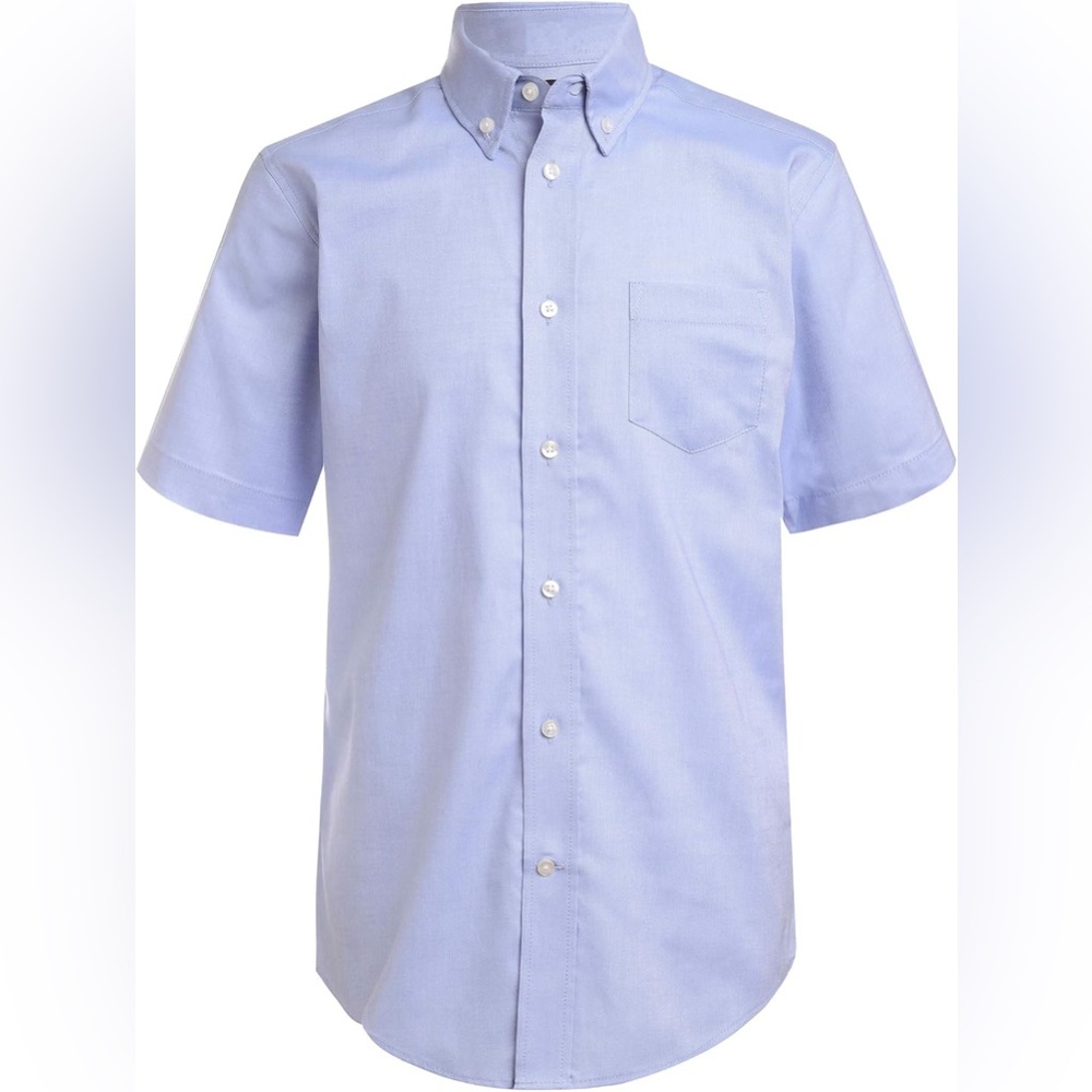 NWT - Izod Men's Blue Button Down Shirt/ Uniform Shirt
